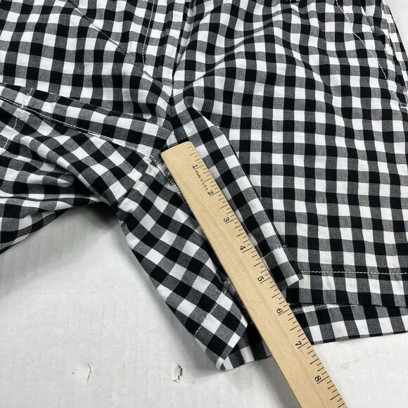 Talbots Weekend Chino Shorts 10P Black White Gingham Check Cotton Preppy Summer - Picture 5 of 11
